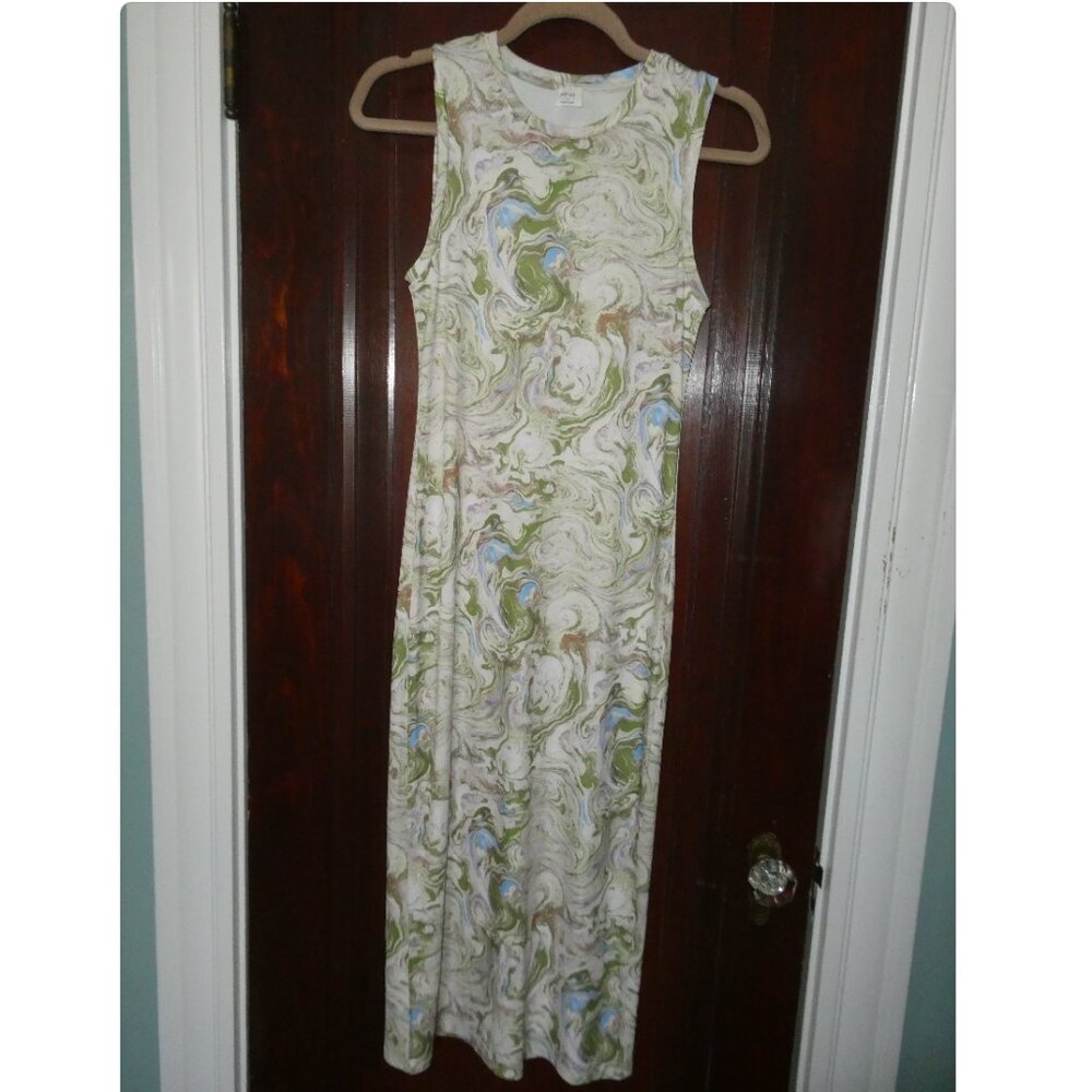 Wilfred Bodycon Maxi Dress | Marble Print | Size S | Aritzia